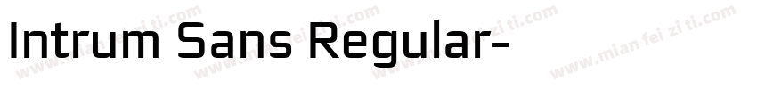 Intrum Sans Regular字体转换